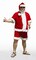 The Costume Center 3-Piece Red and White Warm Weather Christmas Santa Suit - Adult Size